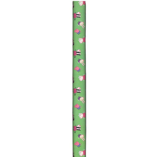 Picture of PEPPA PIG AND FRIENDS WRAPPING ROLL 70X200CM - GREEN
